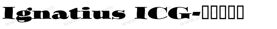 Ignatius ICG字体转换